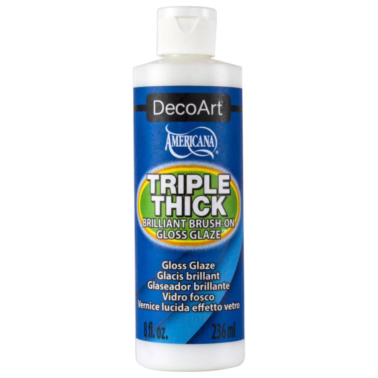 DecoArt Triple Thick Gloss Glaze, High Gloss Clear Acrylic Sealer & Resin Alternative